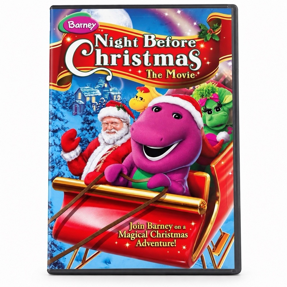 Barney Night Before Christmas The Movie DVD 2008 NEW SEALED Kids Holiday Santa